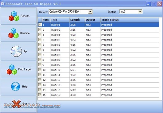 Eahoosoft Free CD Ripper