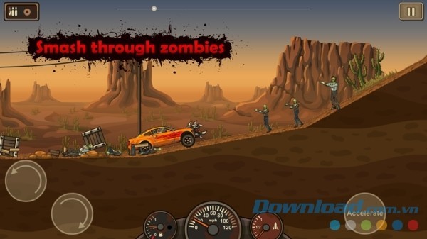 Game hành động diệt zombie kinh dị Earn to Die cho Android