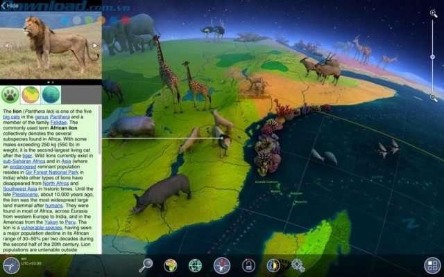 tìm hiểu về các loài động vật và khu vực phân bố của chúng