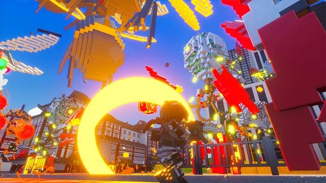 Game Earth Defense Force: World Brothers 2 sở hữu đồ họa khối hộp Minecraft độc đáo