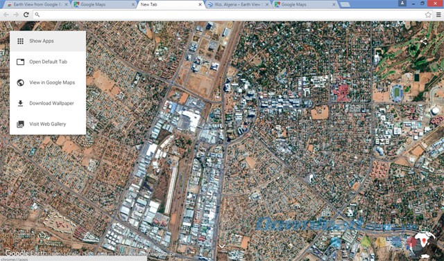 Một số lựa chọn của ứng dụng Earth View