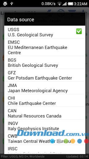 Earthquakes for Android