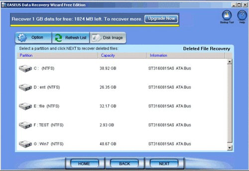 Easeus Data Recovery Wizard Free Edition