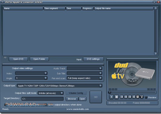 Easiestutils DVD to Apple TV converter