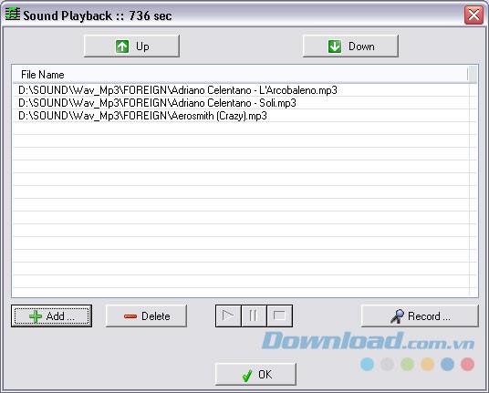 Lồng âm thanh, nhạc nền vào slideshow