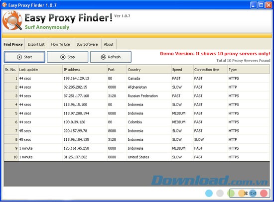 Easy Proxy Finder