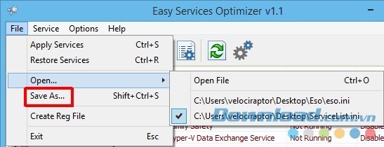 Lưu lại danh sách các chương trình có thể tối ưu