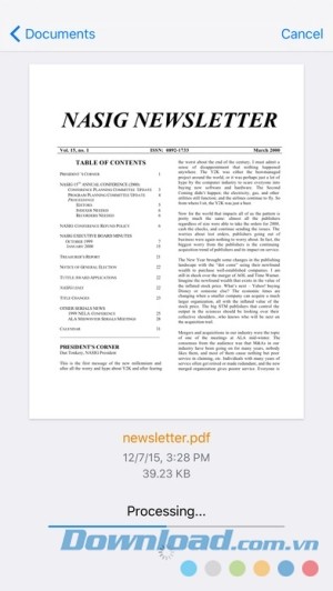 Tốc độ xử lý PDF nhanh chóng của easyPDF cho iOS