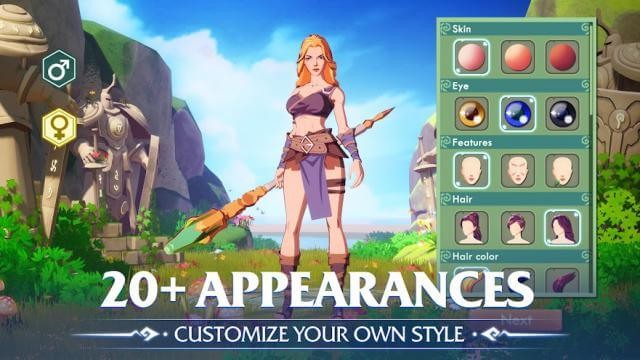 Tùy chỉnh diện mạo anh hùng của bạn trong game Echoes of Magic