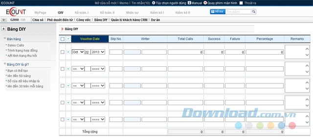 Ecount ERP - Giải pháp quản lý doanh nghiệp tổng thể