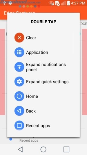 Thiết lập các cử chỉ