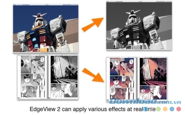 EdgeView 2 cho Mac áp dụng đa dạng các hiệu ứng tại thời gian thực