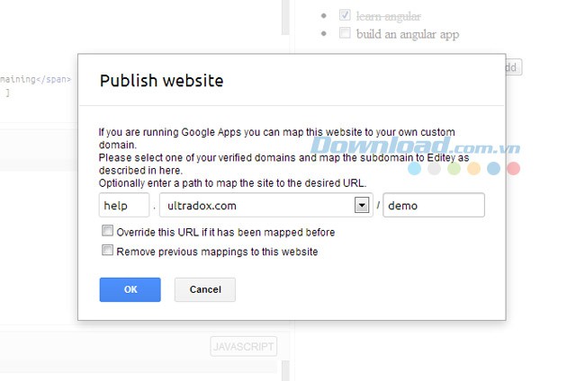Xuất bản website
