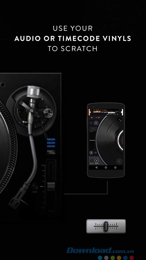 Sử dụng cùng thiết bị timecode và audio vinyl