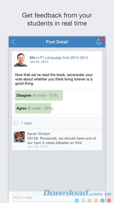 Nhận phản hồi trực tiếp