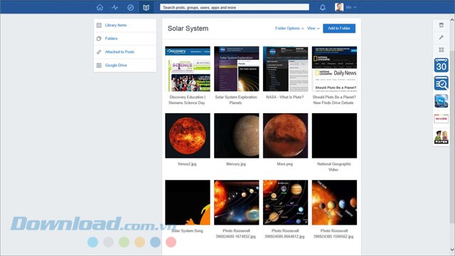 Học tập qua các hình ảnh bắt mắt trong phần mềm giáo dục Edmodo cho máy tính