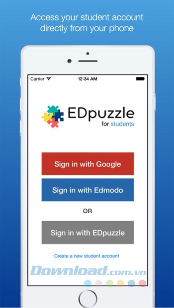 Giao diện chính của EDpuzzle
