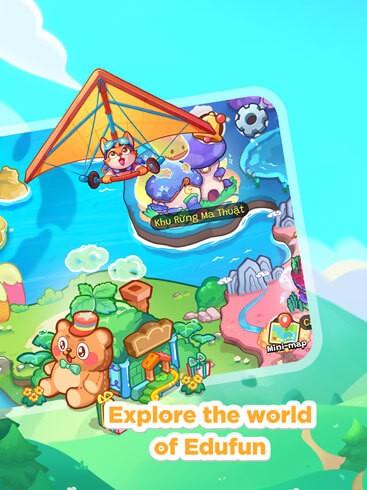 Giao diện sinh động, tựa như đang chơi game​