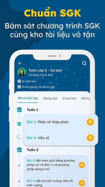 Bám sát chương trình SGK