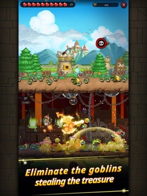 Chiến đấu với goblin, thu thập kho báu