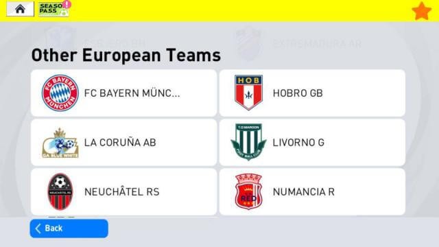 Chọn từ nhiều câu lạc bộ và cầu thủ khác nhau để xây dựng đội bóng trong mơ của bạn
