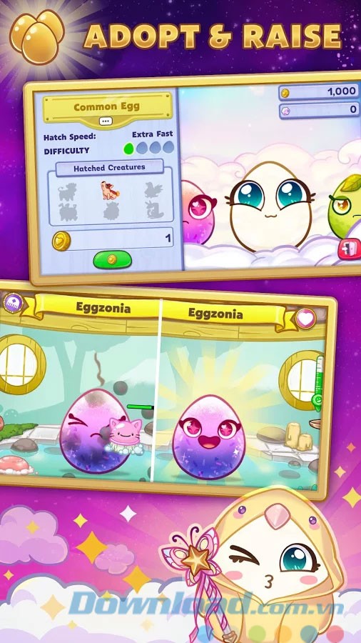 Nuôi nhiều loại trứng