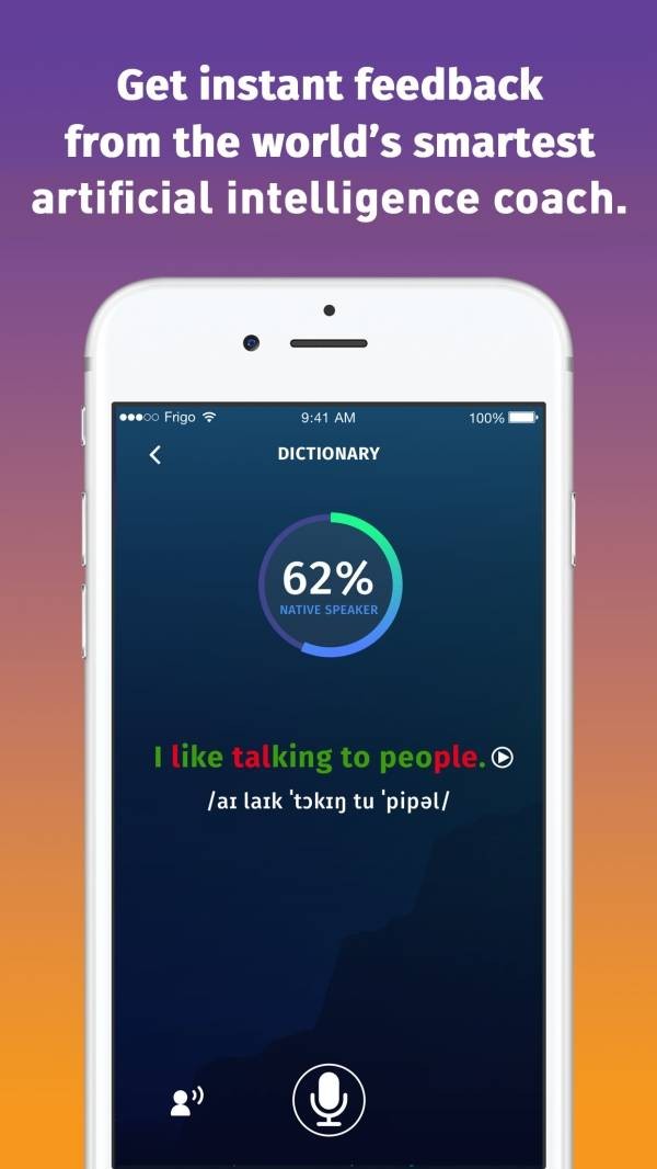 Nhận phản hồi về phát âm trong ELSA Speak cho iOS