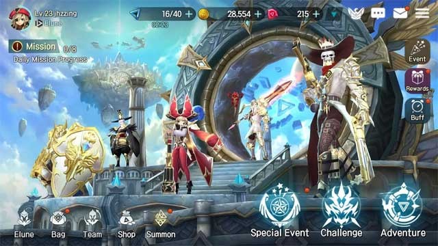 Mỗi thế giới trong game Elune cho Android đều gây ấn tượng mạnh về mặt thị giác