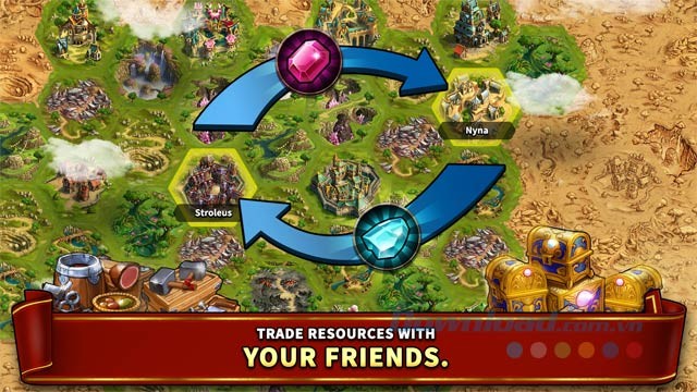 Giao thương nguyên liệu với bạn bè