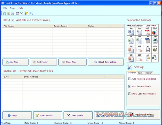 Email Extractor Files