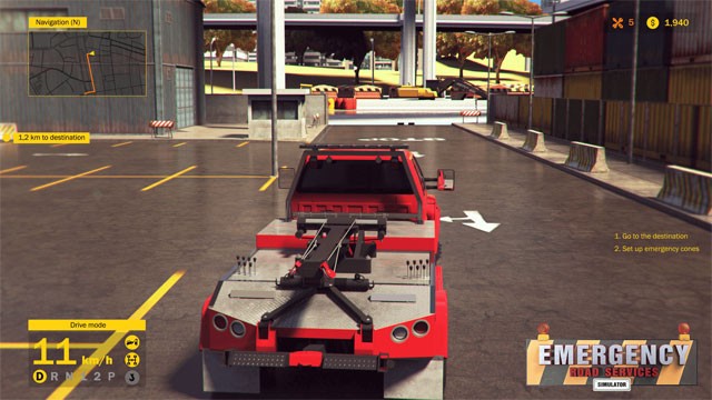 Các phương tiện và công cụ hữu ích trong Emergency Road Services Simulator game