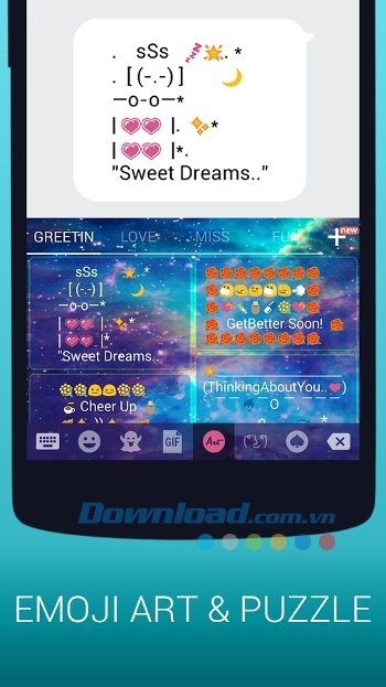 Biểu tượng cảm xúc nghệ thuật tuyệt đẹp