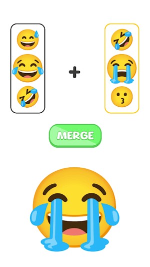 Emoji Mix cho bạn tạo ra các biểu tượng cảm xúc mới bằng các kết hợp 2 emoji bất kỳ