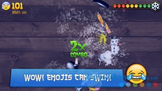 Giao diện Emoji Samurai cho iOS hiển thị tốt trên màn hình cảm ứng