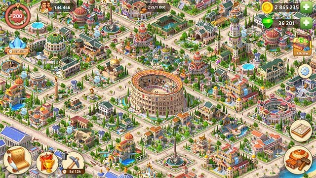 Xây dựng thành phố cổ trong mơ của bạn trong Empire City Simulator