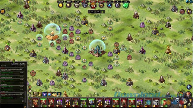 Giao diện game Emporea: Realms of War and Magic