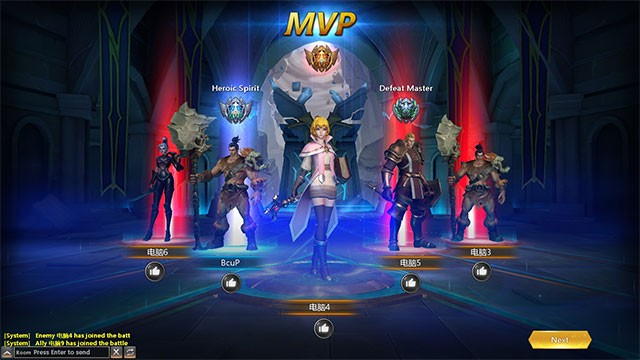 Đấu solo hoặc tổ đội trên đấu trường MOBA bất tận