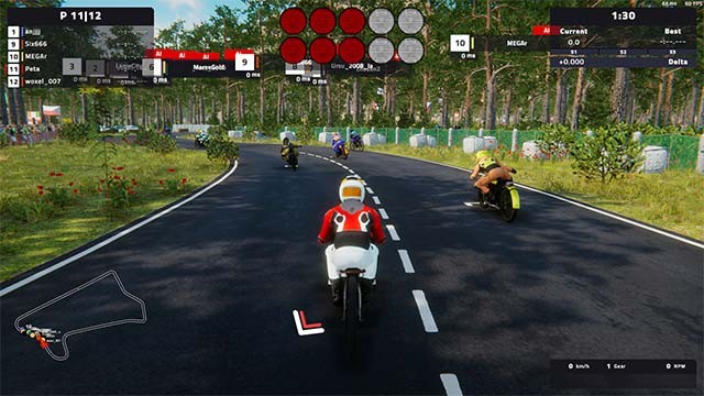 Chế độ đua Multiplayer dành cho 12 người chơi