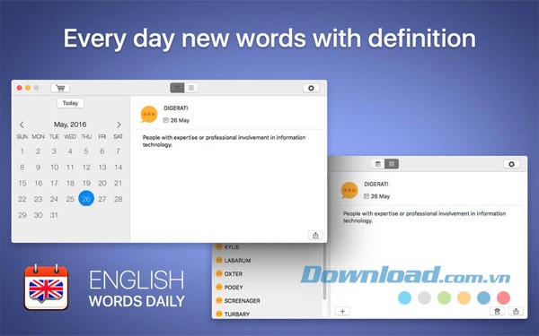English Words Daily cho Mac
