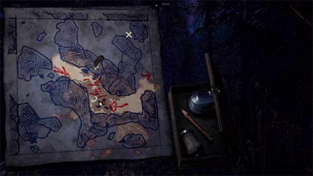 Sử dụng bút, mực và bản đồ vẽ tay để sinh tồn