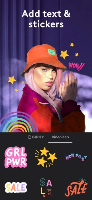 Chèn text và sticker cực đẹp