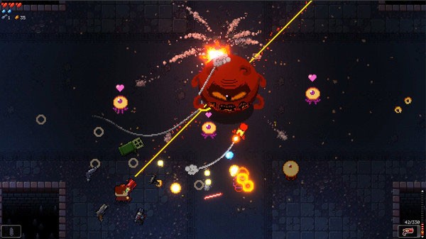 Chinh phục hàng loạt mê cung và đối thủ, boss khủng trong Enter the Gungeon game