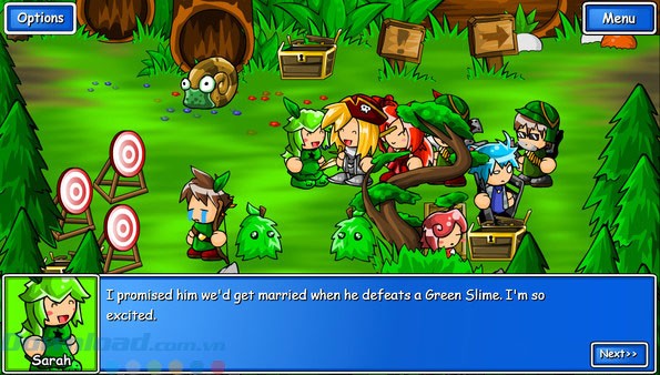 Giao diện game Epic Battle Fantasy 3