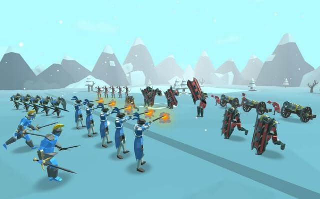 Bố trí quân đội của bạn trên chiến trường và đánh bại đối thủ trong Epic Battle Simulator 2