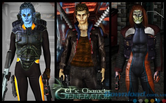 Tạo nhân vật với ePic Character Generator