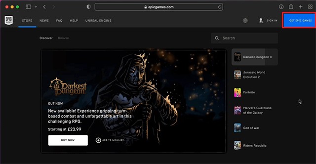 Cài đặt Epic Launcher để tải và chơi game các loại