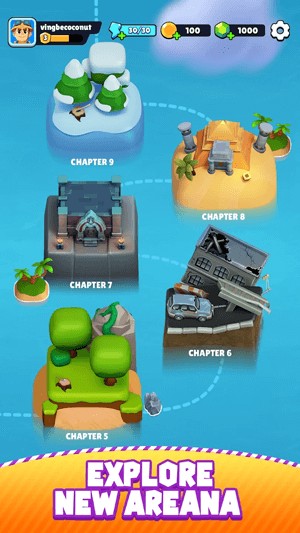 Chinh phục nhiều bản đồ chiến đấu hoành tráng