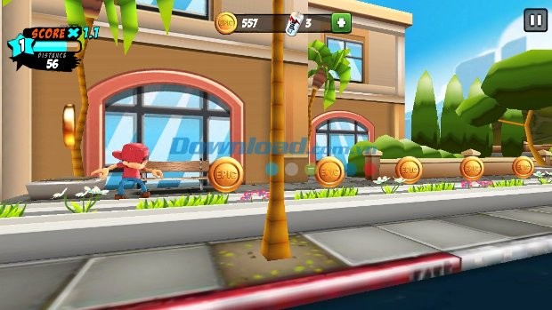 Thu thập vàng trên đường chạy