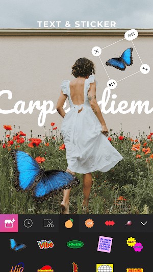 Thêm nhãn dán lên ảnh