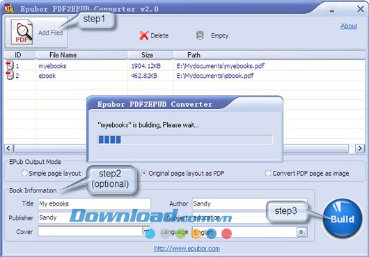 Epubor PDF2EPUB Converter